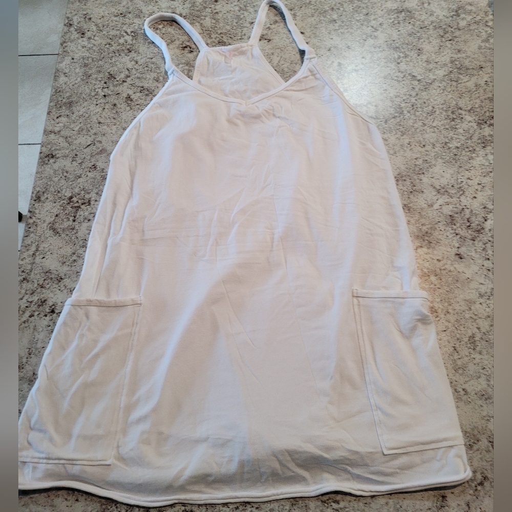 NWOT FP Movement Hot Shot Mini Dress W/ Short Racerback White (M) - Picture 4 of 12